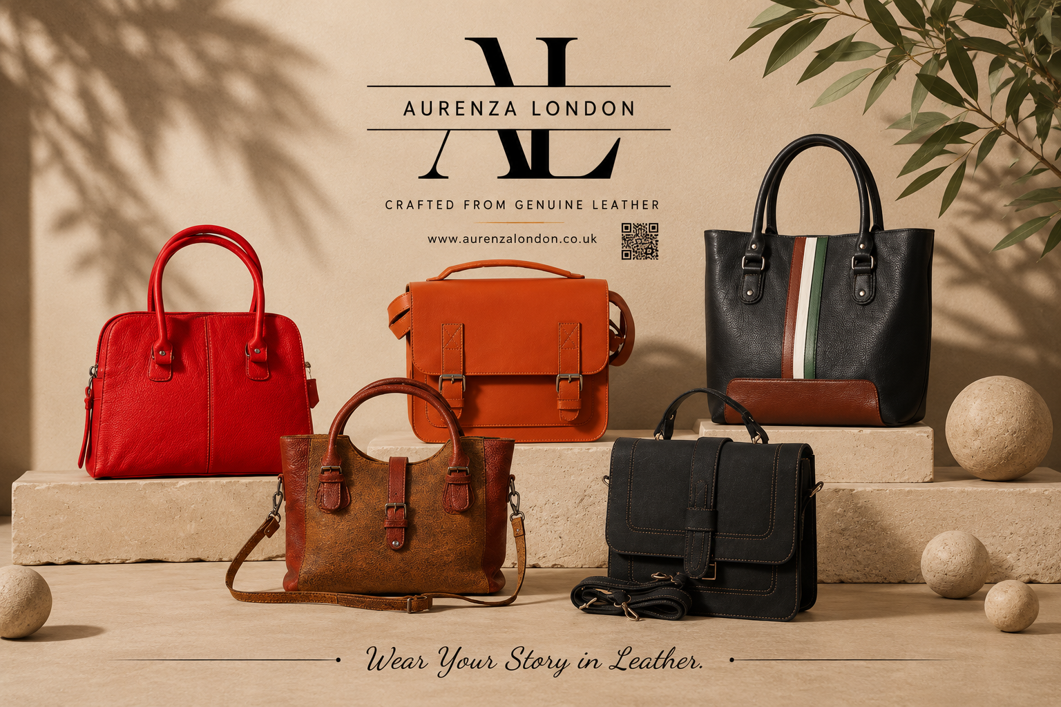 Genuine Leather Ladies Handbags