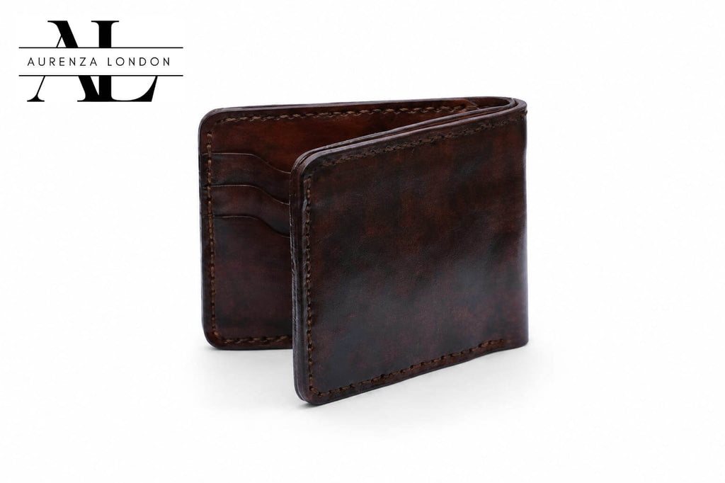 The Legacy Bifold Wallet – Hand-Stitched Vegetable Tanned Leather brown