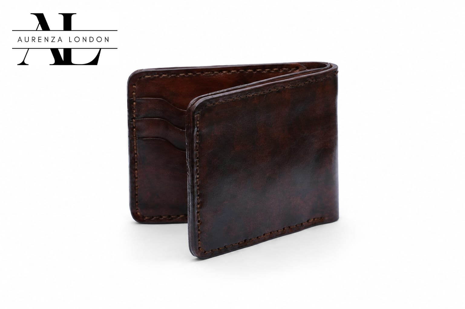 The Legacy Bifold Wallet – Hand-Stitched Vegetable Tanned Leather brown