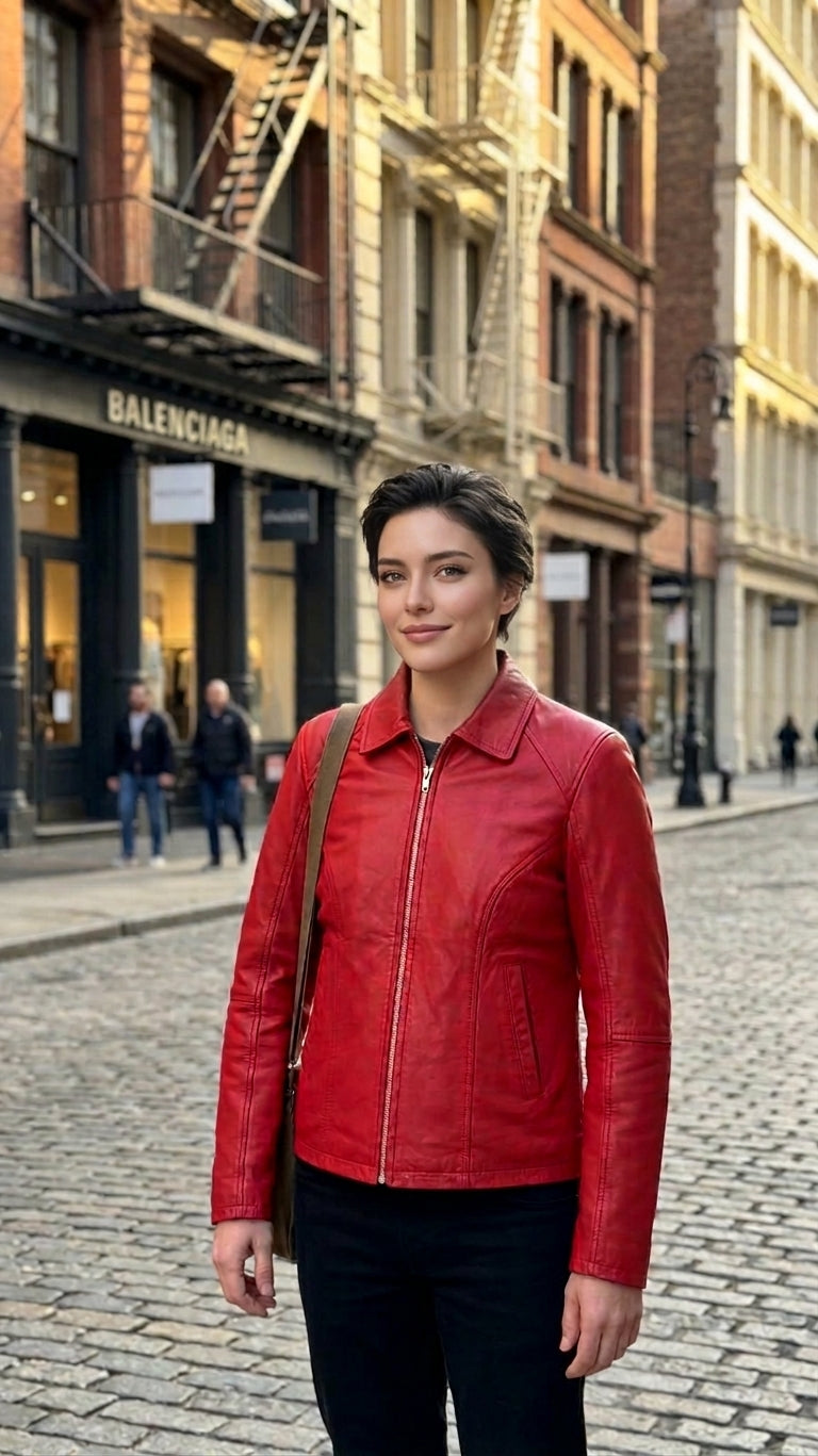 Good Luck Red Leather Jacket