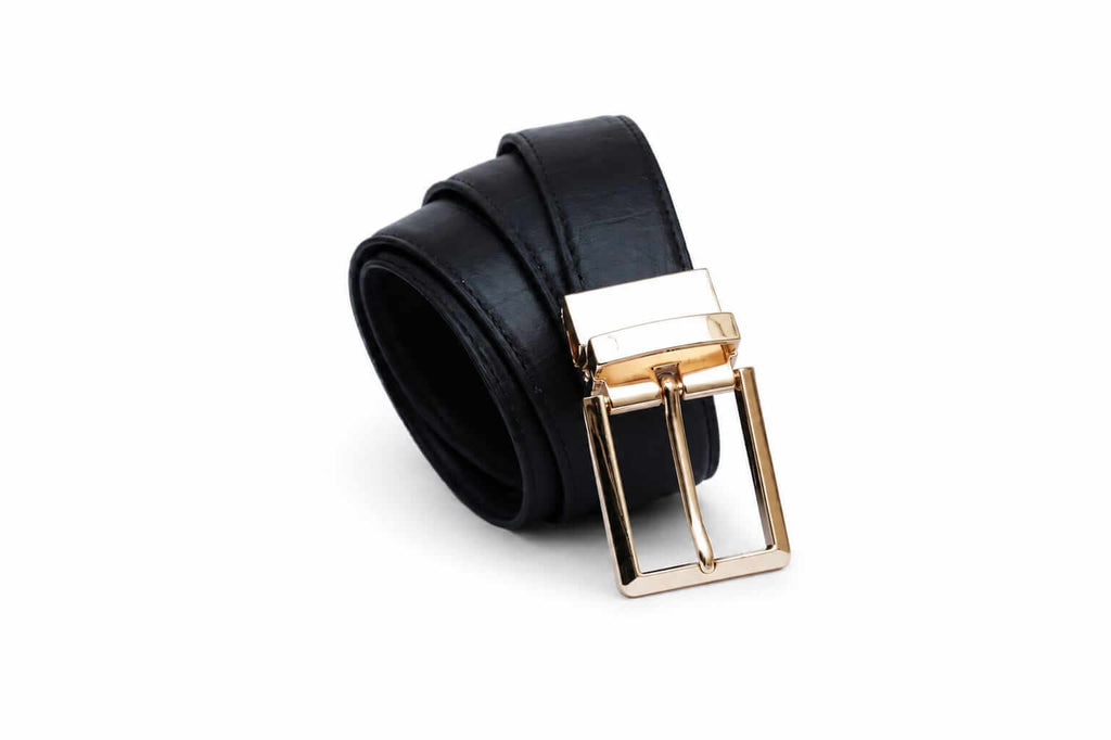 Aurenza London GL-01 Genuine Leather Belt – Black