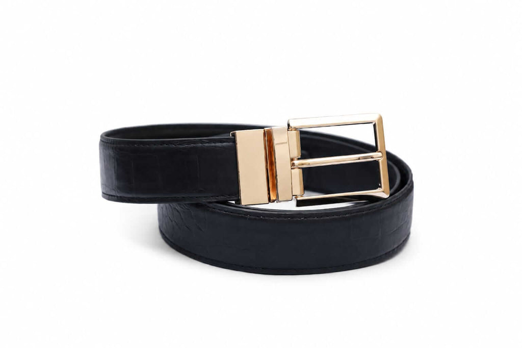 Aurenza London GL-01 Genuine Leather Belt – Black