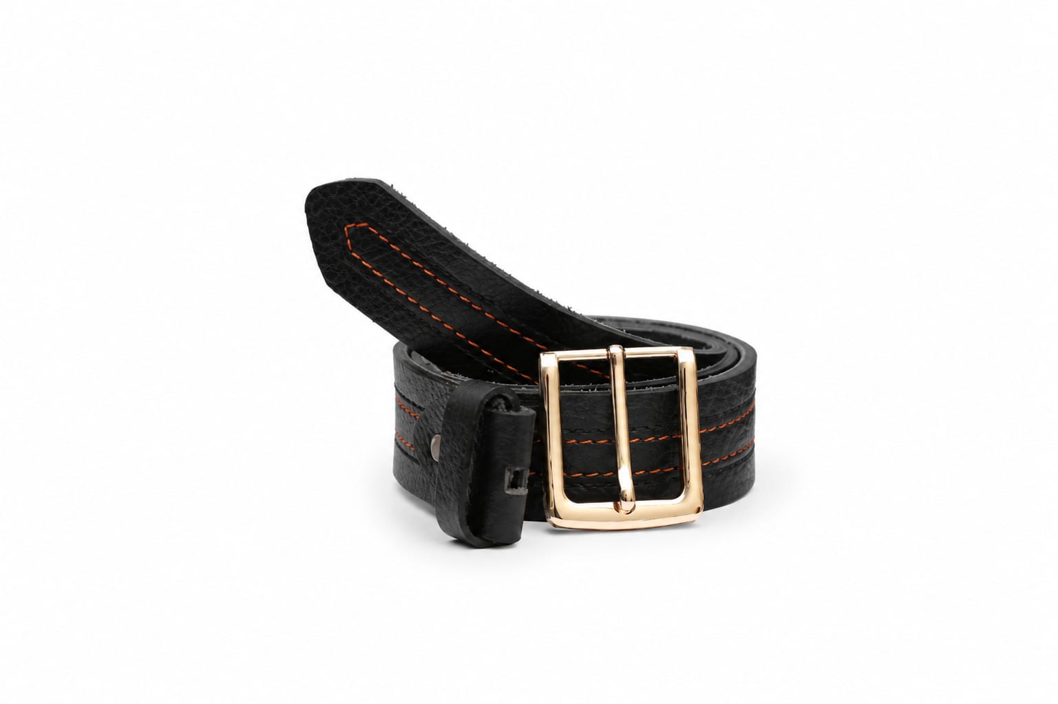 Aurenza London Black Leather Belt – GB-RED02