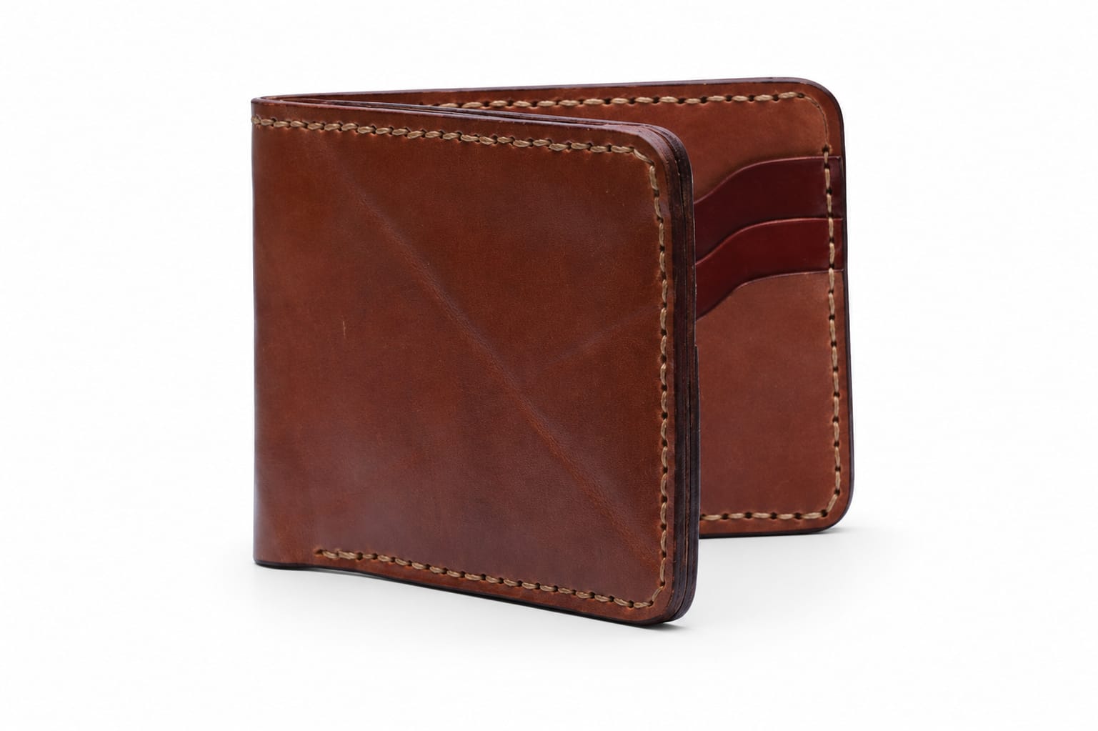 The Legacy Tan Brown Leather Bifold Wallet