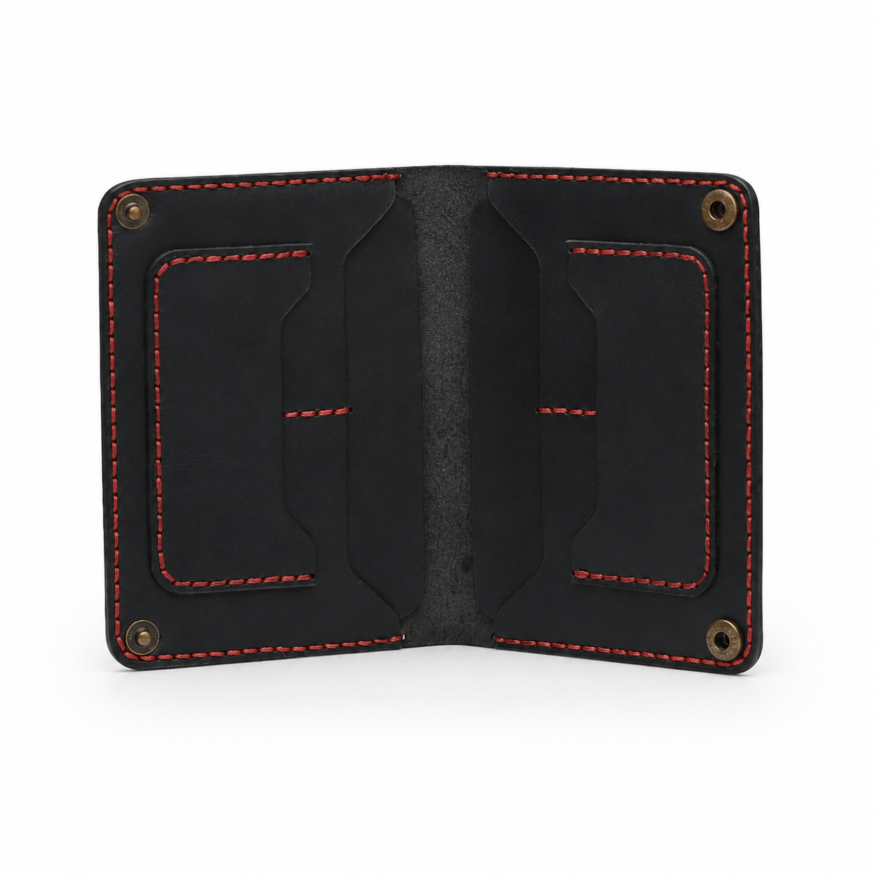 Minimalist Leather Passport Wallet (Handmade)