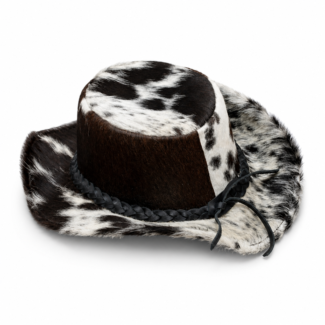 The Rancher Hair-On Cowhide Leather Hat