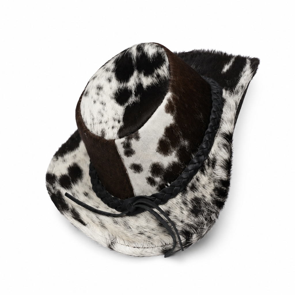 The Rancher Hair-On Cowhide Leather Hat
