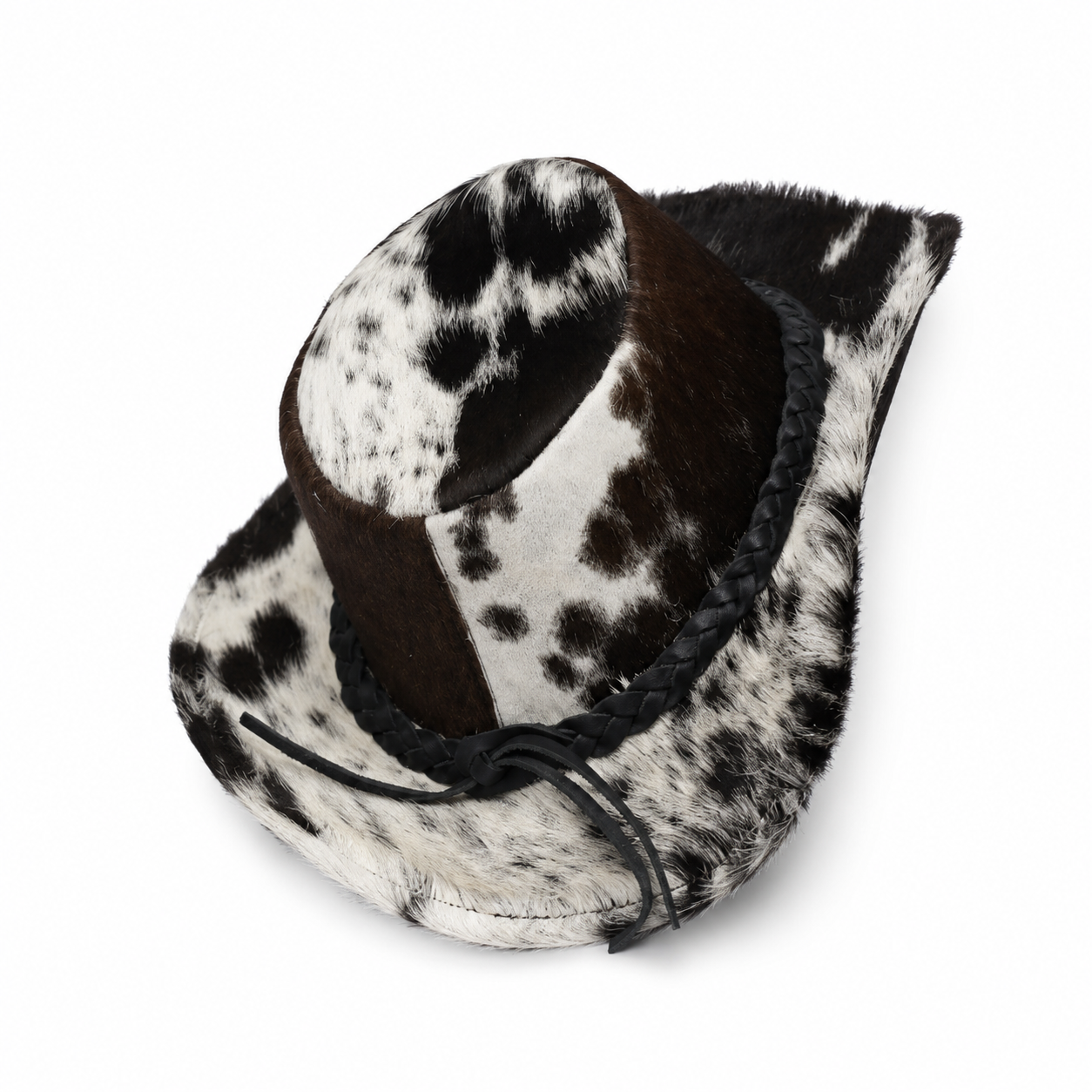 The Rancher Hair-On Cowhide Leather Hat