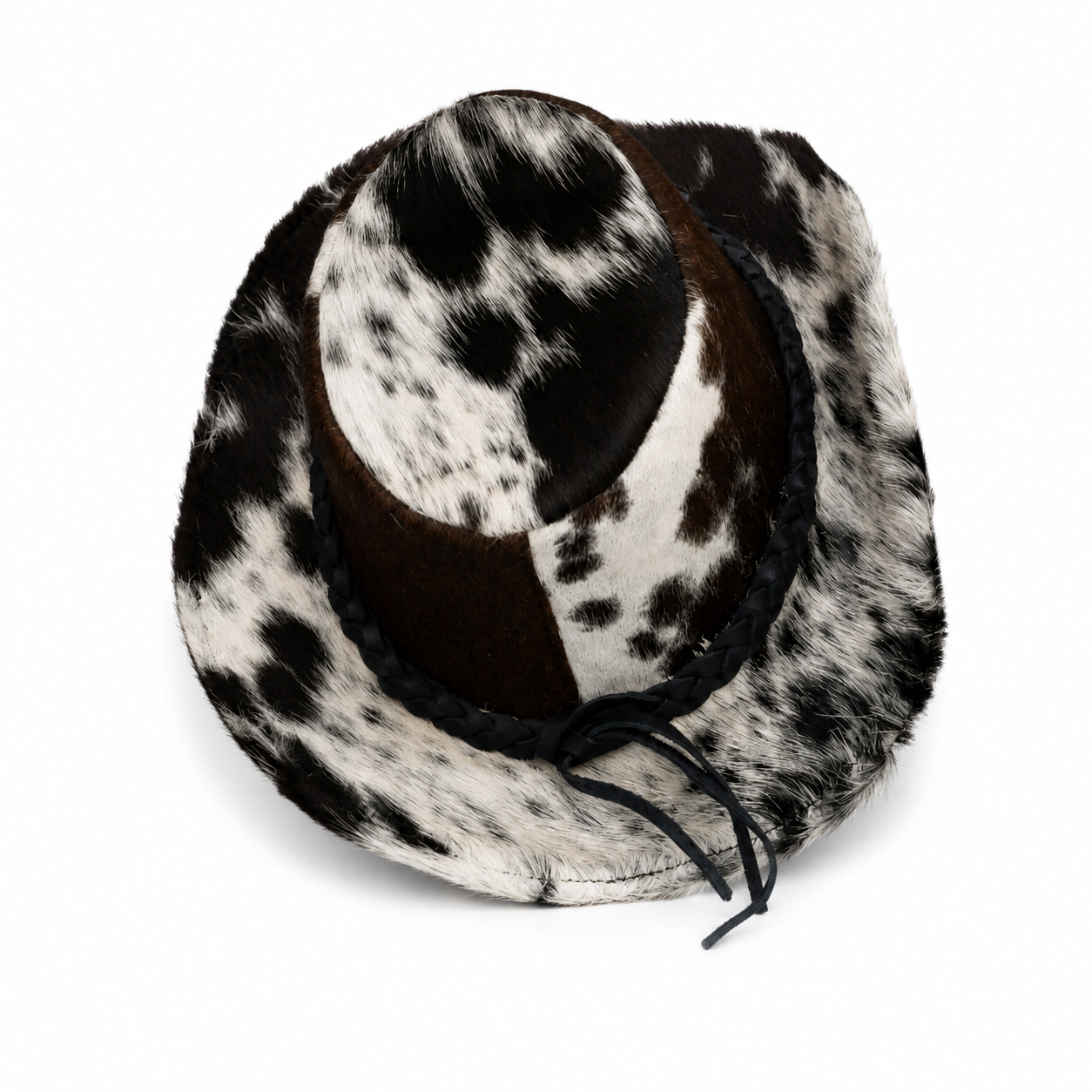 The Rancher Hair-On Cowhide Leather Hat